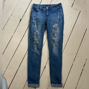 Forever 21 Push Up Ripped Jeans